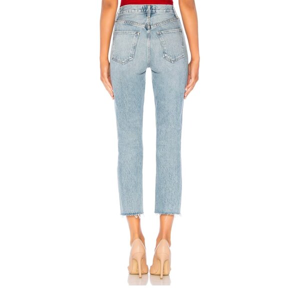 Agolde | Riley High Rise Straight Crop Pant - Picture 4 of 10